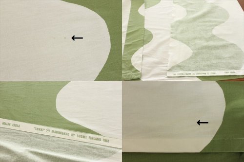 商品の詳細3: 【marimekko】　LOKKI　ライトグリーン×ホワイト　123cm×170cm