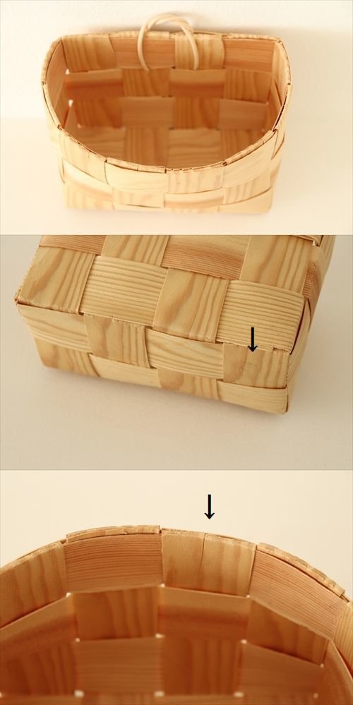 商品の詳細2: 【フィンランド小物】　もみの木　壁型かご　