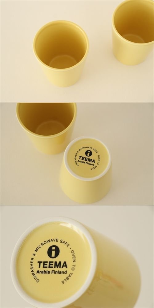 商品の詳細2: 【iittala】　TEEMA　　廃盤イエロー　マグカップ（持ちてなし）