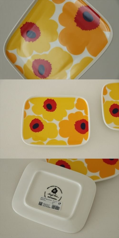 商品の詳細2: 【marimekko】unikko50周年カラー　スクエアプレート 