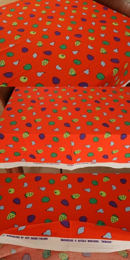 商品の詳細1: 【marimekko】 UKRAINA　脇坂克二氏デザイン　137.5cm×98cm