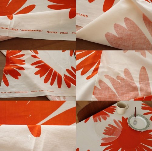 商品の詳細3: 【marimekko】PRINTEX  auringonkukka 　vintage生地　141cm×170cm　