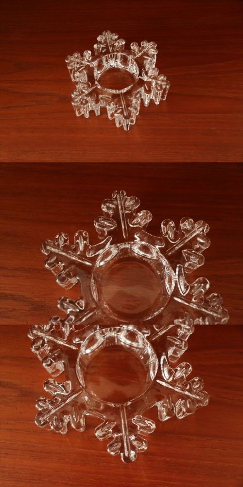 商品の詳細1: 【フィンランド小物】  雪の結晶型　キャンドルホルダー 