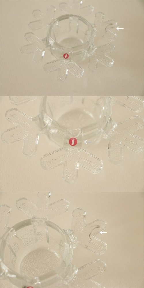 商品の詳細1: HOLD【iittala】　SnowCrystal　 キャンドルホルダー