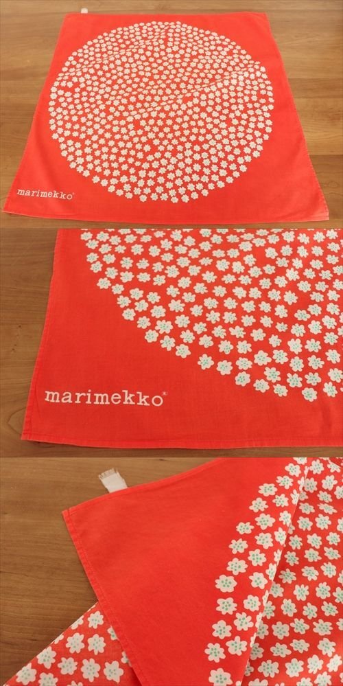 商品の詳細1: 【marimekko】　puketti　スカーフ 　レッド