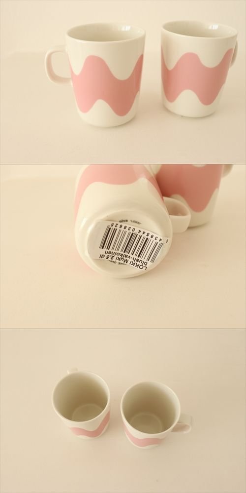 商品の詳細1: ご予約品【marimekko】LOKKI　淡いピンク　マグカップ　