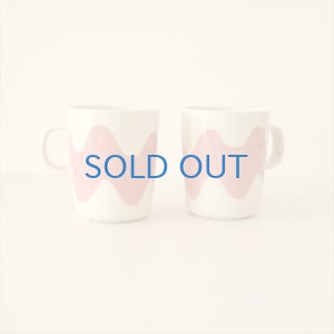 画像1: ご予約品【marimekko】LOKKI　淡いピンク　マグカップ　