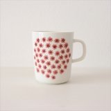 【marimekko】puketti　マグカップ　白×ピンク