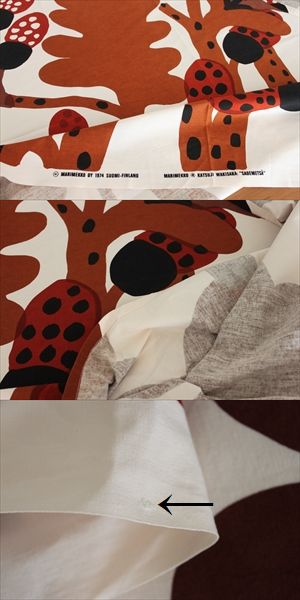 画像: marimekko SADEMETSA　vintage生地　134cm×95cm