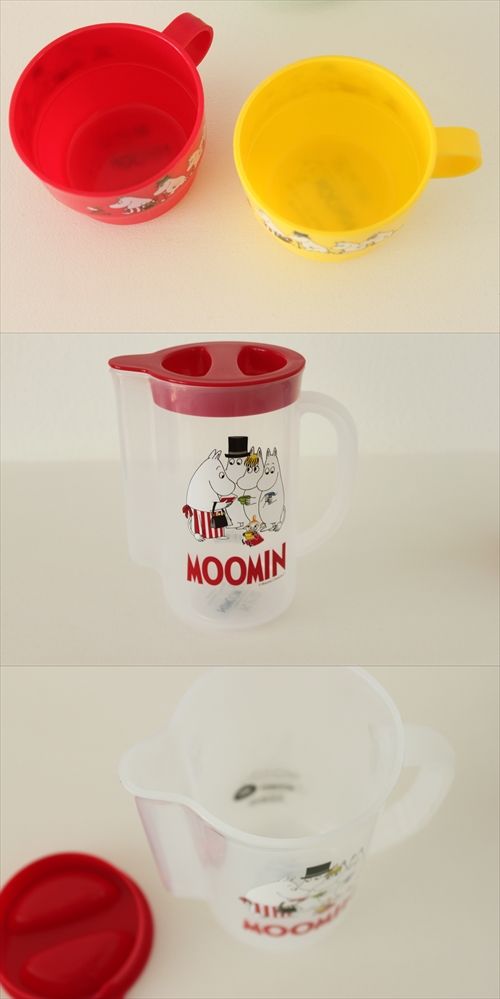 画像: 【MOOMIN】　ムーミン　ピッチャー＋プラスティック4個カップセット　