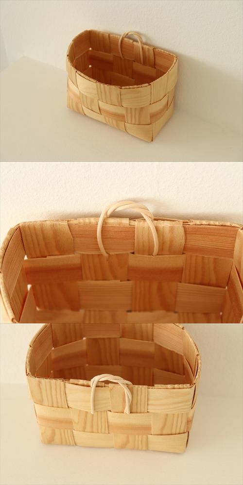 画像: 【フィンランド小物】　もみの木　壁型かご　
