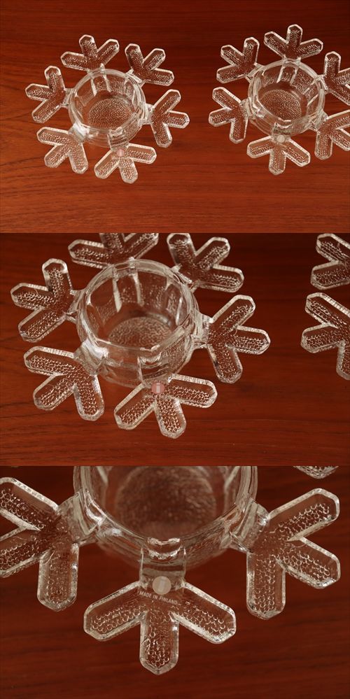 画像: 【iittala】　SnowCrystalスノークリスタル　 キャンドルホルダー