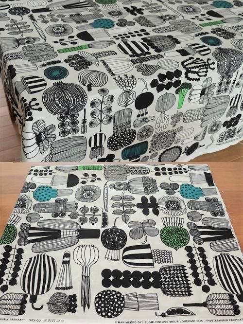 画像: 【marimekko】PUUTARHURIN PARHAAT 生地　74cm×82cm