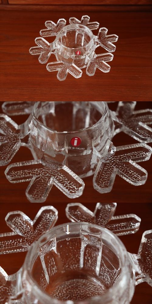 画像: 【iittala】　SnowCrystal　 キャンドルホルダー