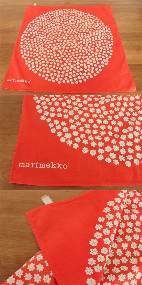 画像: 【marimekko】　puketti　スカーフ 　レッド